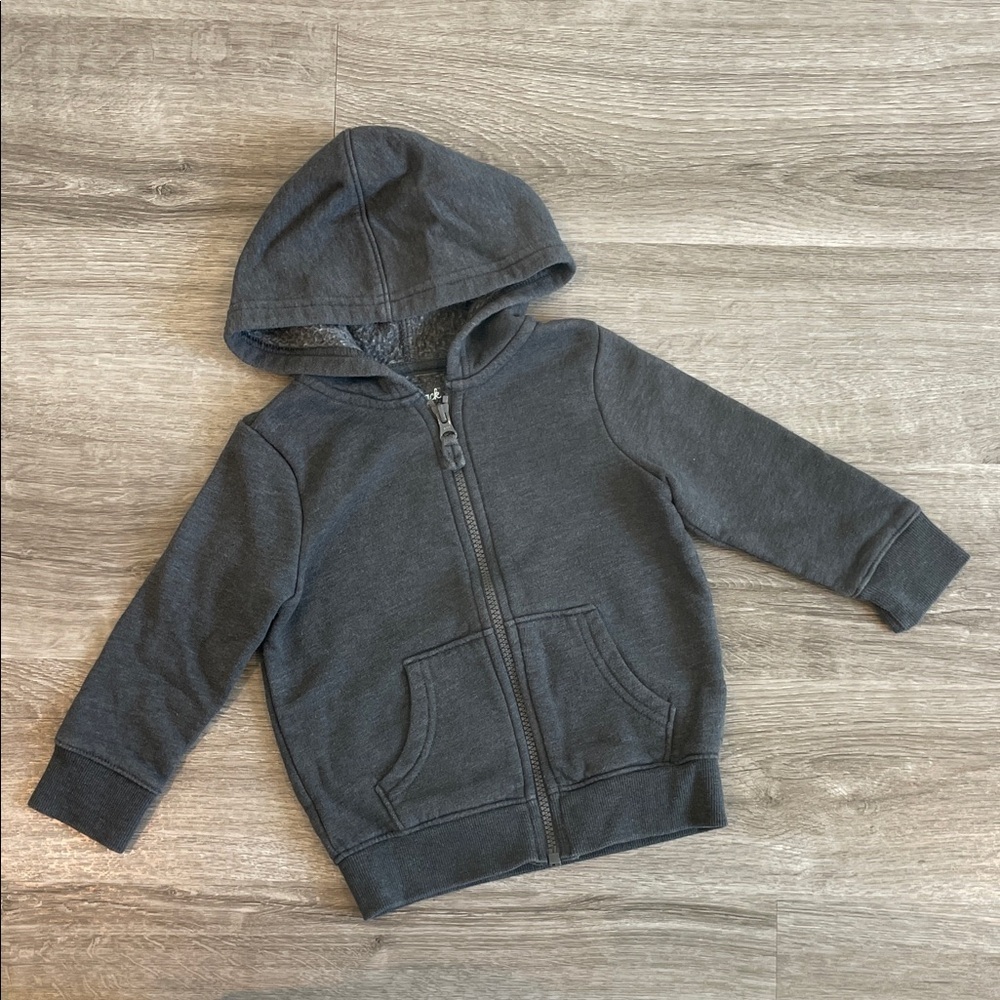 Cat & Jack toddler boys gray zip up jacket with hood